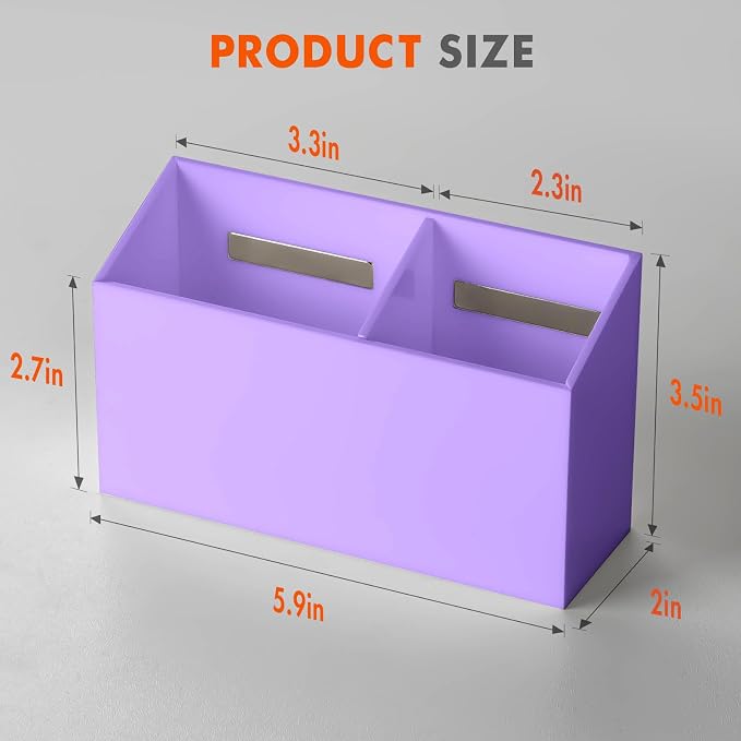 BEYGORM Magnetic Dry Erase Marker Holder for Whiteboard & Refrigerator | Non-slip Acrylic Pen Holder for Classroom, Fridge Magnet, Locker Organizer Accessories, Teacher & School Supplies(Purple) - Image 7