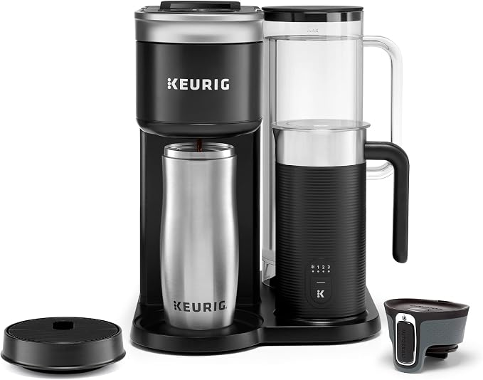 Keurig K-Café SMART Single Serve Coffee Maker with WiFi Compatibility, Latte and Cappuccino Machine with Built-In Frother, 6 Brew Sizes, Black | WIFI Brewid Smart Brewing, Built-in Milk Frother for Lattes and Cappuccinos, 6 Brew Sizes, K-Cup Pod Compat... - Image 24