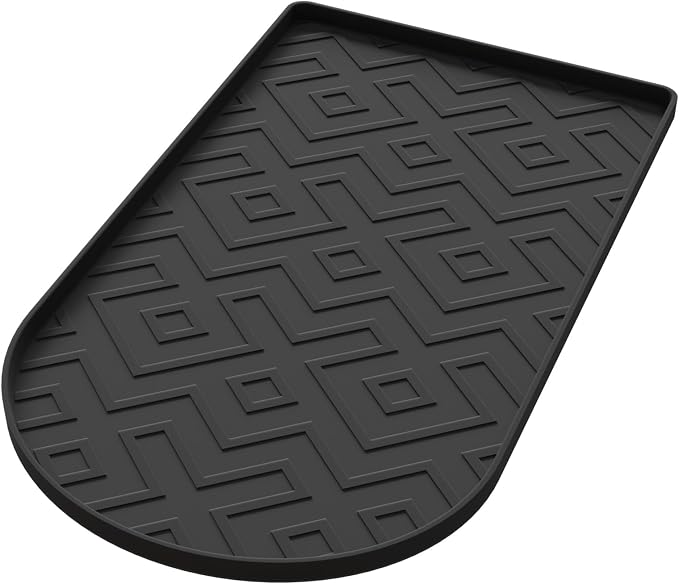 Silicone Coffee Mat,15.8"x 9.8"in Bar Mat for Countertop,Heat-Resistant,Non-Slip,Leak-Proof,Fit for Coffee Maker/Espresso Machine-Black - Image 8