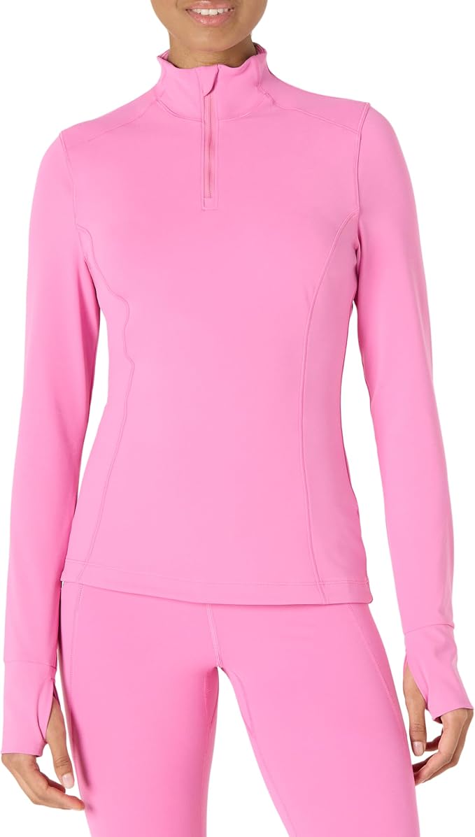 Amazon Essentials Women's Active FormFlex Buttery Soft Slim Fit Quarter Zip Long Sleeve Pullover Jacket by AmazonEssentials