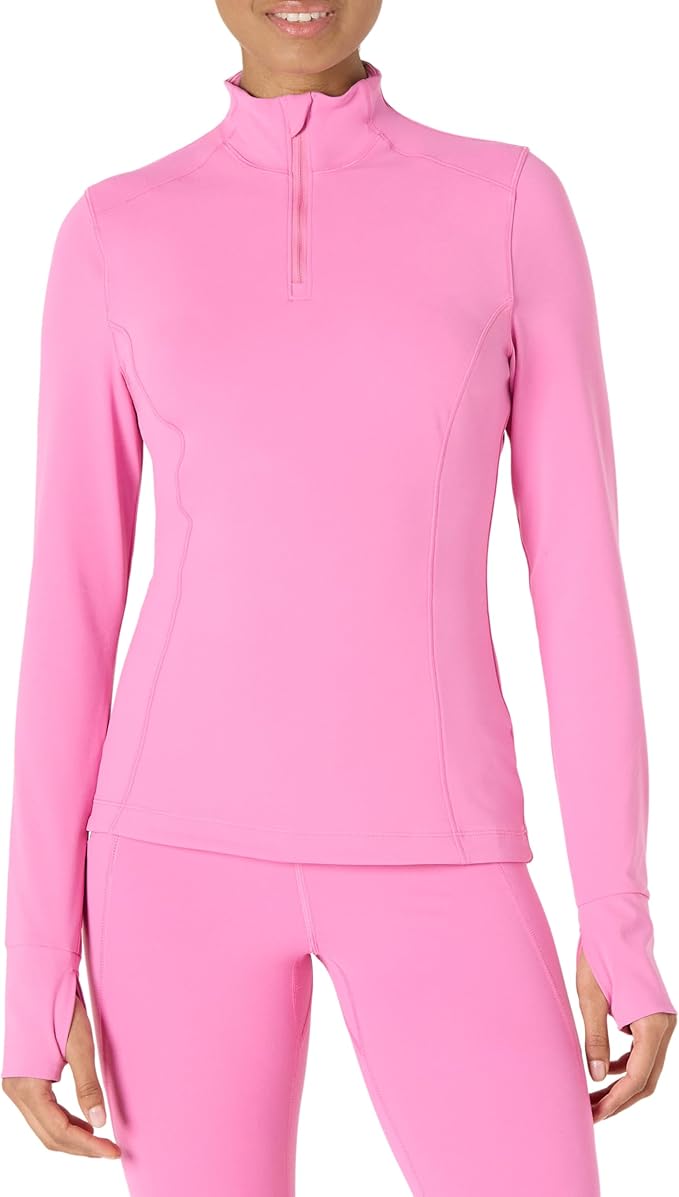 Amazon Essentials Women's Active FormFlex Buttery Soft Slim Fit Quarter Zip Long Sleeve Pullover Jacket by AmazonEssentials