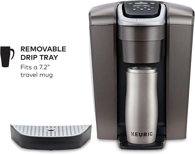 Keurig K-Elite Single Serve K-Cup Pod Coffee Maker, with Strength and Temperature Control, Iced Coffee Capability, 8 to 12oz Brew Size, Programmable, Brushed Slate - Image 3