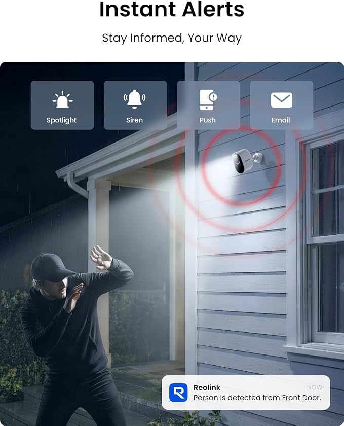 REOLINK Security Cameras Outdoor Wireless WiFi, Argus 3 Pro+Solar Panel with 5MP Color Night Vision, 2.4G/5Ghz WiFi, Non-Stop Solar Powered, Human/Vehicle Detection, Home Hub Compatible - Image 7
