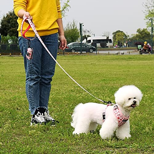 Dog Harness and Leash Set, Adjustable Dog Harness, Dog Leash, No Pull No Choke Puppy Harnesses for Walking Training for Small Medium Pet - Image 3