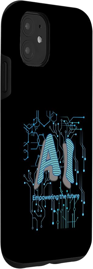 AI Circuit Board Tech Design for programmers & Engineers Case for iPhone 11 - Image 3