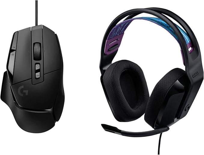 Logitech G502 X Wired Gaming Mouse + G335 Wired Gaming Headset - Black by Unknown