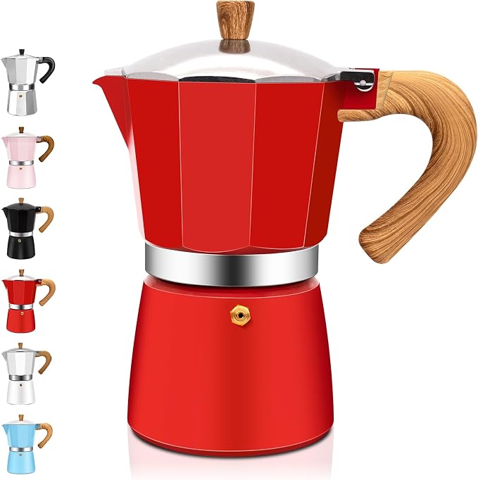 12 Cup Aluminum Espresso Stovetop Moka Pot Express Coffee Maker Percolator Italian Classic Mocha Coffee Machine for Italian and Cuban Cafe Brewing for Home & Camping 600ml 20oz by Theperfectcombinationofcoffeehomeandhealthylivingmakingeverydayadayofrituals