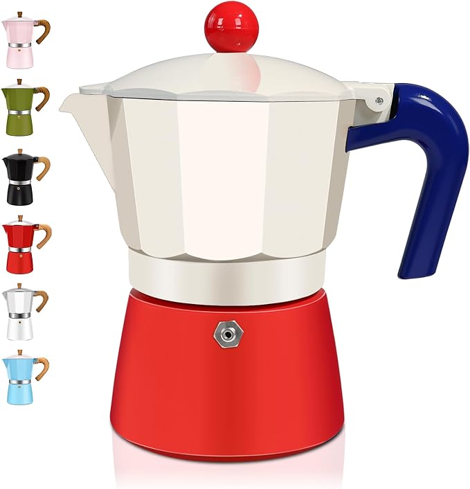 9 Cup Aluminum Espresso Stovetop Moka Pot Express Coffee Maker Percolator Italian Classic Mocha Coffee Machine for Italian and Cuban Cafe Brewing for Home & Camping 450ml 15oz by Theperfectcombinationofcoffeehomeandhealthylivingmakingeverydayadayofrituals