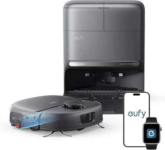 eufy C28 Robot Vacuum and Mop Combo, 15,000 Pa, HydroJet Roller Mop | Upgraded from X10 Pro, Zero-Tangle for Pet Hair, Auto Mop Washing&Drying, Self-Emptying&Refilling 2026 New by Unknown