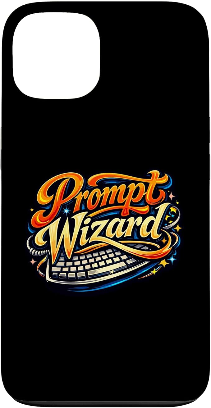 Prompt Wizard AI Retro Keyboard Case for iPhone 13 by Unknown