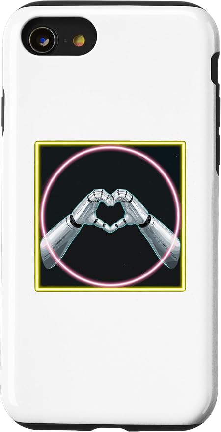 iPhone SE (2020) / 7 / 8 Hand Heart AI Robot | Hands Robot Shirt Case by Unknown