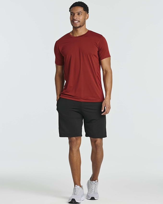 5 Pack Men's Dry Fit Short Sleeve T-Shirt Gym Workout Athletic Running Tee | Cooling, Moisture-Wicking, Crew Neck, Quick-Dry, Breathable, Active, Exercise, Fitness, Basketball, Cycling, Hiking, Tennis - Image 7