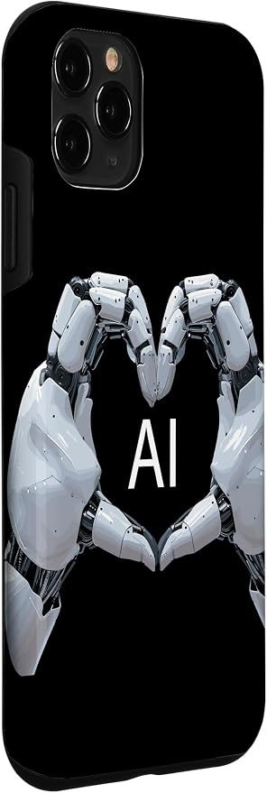 iPhone 11 Pro Love AI, Artificial Intelligence, robot hands Case - Image 3