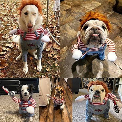 Pet Halloween Costume, Dog Funny Costume Halloween Cosplay Outfits Cute Clothes Adjustable Party Dress Up Apparel Accessories for Small Medium Large Dogs (Small) - Image 4
