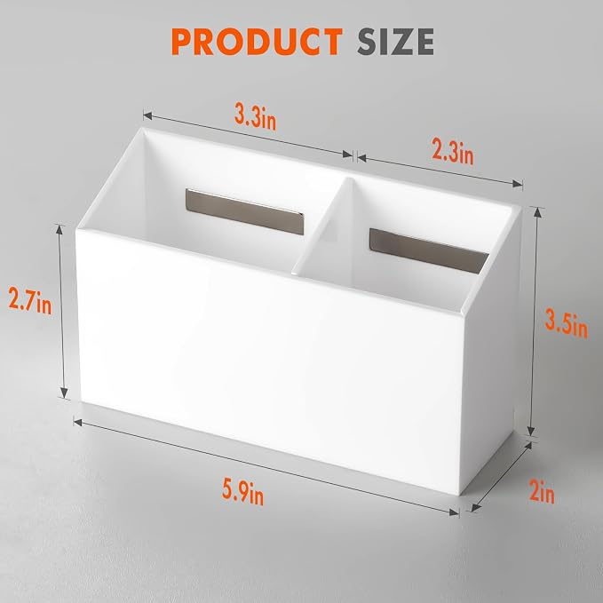 BEYGORM Magnetic Dry Erase Marker Holder for Whiteboard & Refrigerator | Non-slip Acrylic Pen Holder for Classroom, Fridge Magnet, Locker Organizer Accessories, Teacher & School Supplies(White) - Image 7