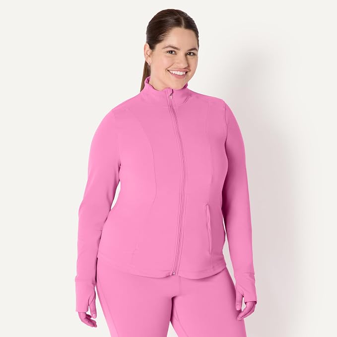 Amazon Essentials Women's Active FormFlex Buttery Soft Slim Fit Quarter Zip Long Sleeve Pullover Jacket - Image 3
