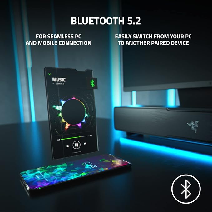 Razer Leviathan V2, Multi-Driver PC Gaming Soundbar w/Subwoofer, Black - Image 5