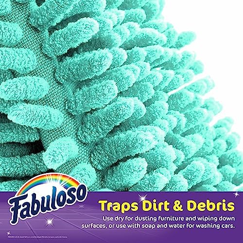 Fabuloso Microfiber Cleaning Mitt Glove, Teal, One Size, 3-Pack - Image 4