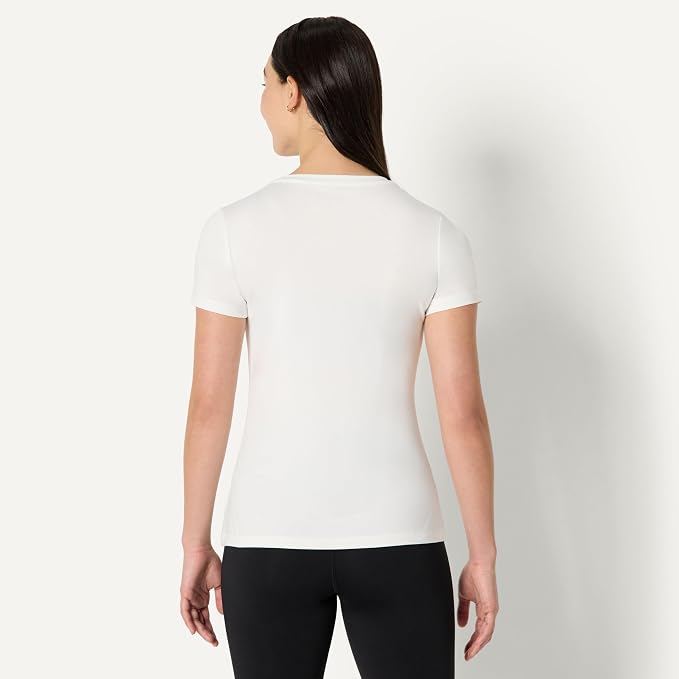 Amazon Essentials Women's Active Quick Dry Tech Stretch Short-Sleeve V-Neck T-Shirt (Available in Plus Size), Pack of 2 - Image 3