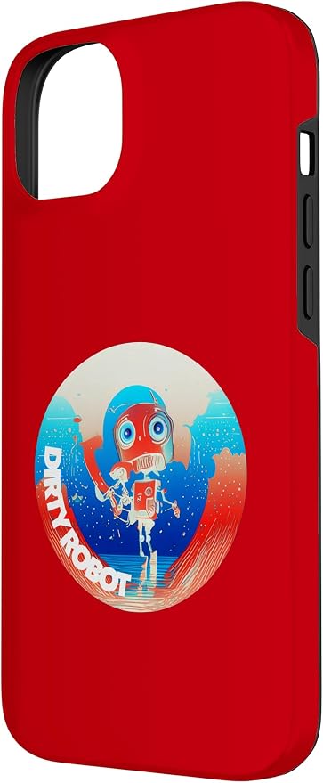 Dirty Robot my computer friend brand AI computing code cobot Case for iPhone 14 Plus - Image 2