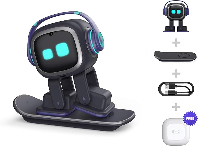 EMOPET AI Desk Robot Companion - ChatGPT Enabled with Voice Commands & Dancing, Interactive AI Robot Pet with Personality, for Adults and Kids - Image 7