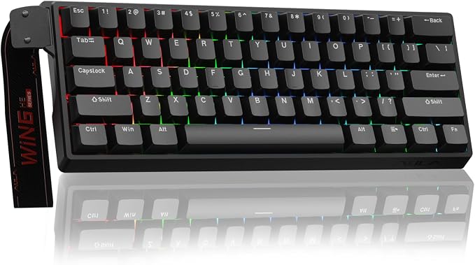 Aula WIN60 HE - 60% Mechanical Gaming Keyboard Wired, Magnetic Switch Hot Swappable, Adjustable Actuation Rapid Trigger Mode, 8000 Hz Polling Rate, RGB Small Keyboard 60 Percent Compact Design for PC by CORBOBO