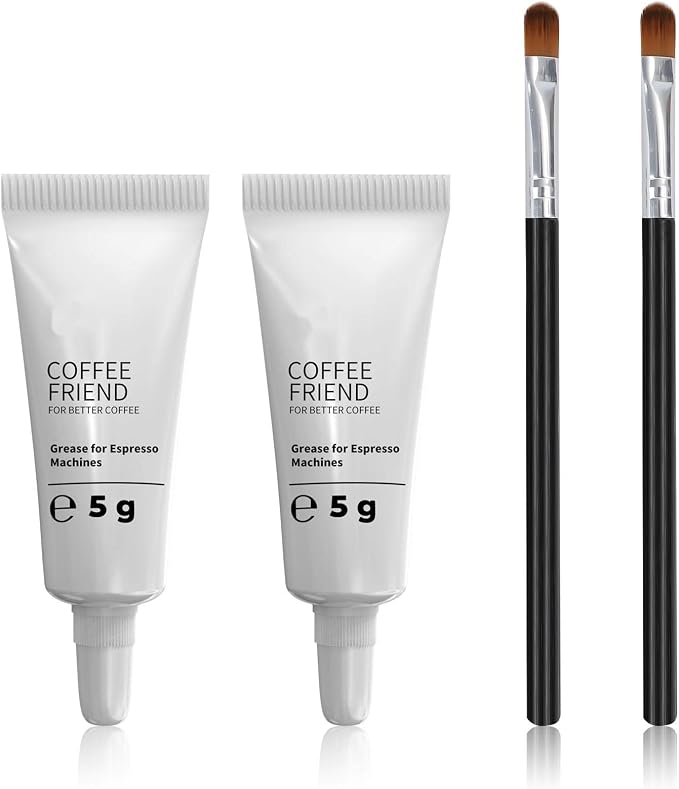Espresso Machine Grease, Silicone Grease-Coffee machine lubricant 5g Tube fit all Sa eco, Ph illips and Gag gia Expresso Machines, Maintenance Kit for the Care and Maintenance (White2PC) by yianteng