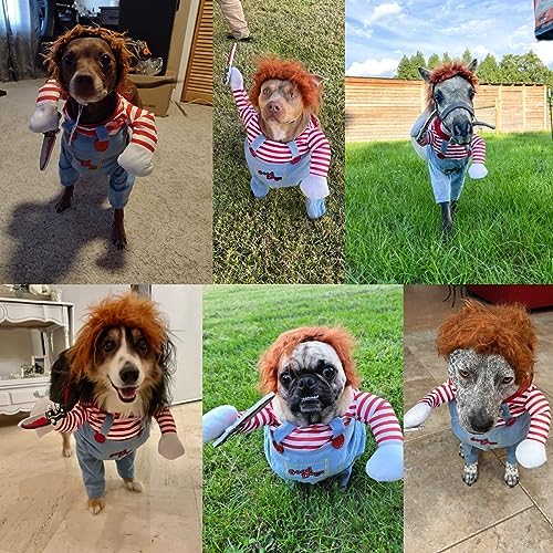 Pet Halloween Costume, Dog Funny Costume Halloween Cosplay Outfits Cute Clothes Adjustable Party Dress Up Apparel Accessories for Small Medium Large Dogs (Small) - Image 6