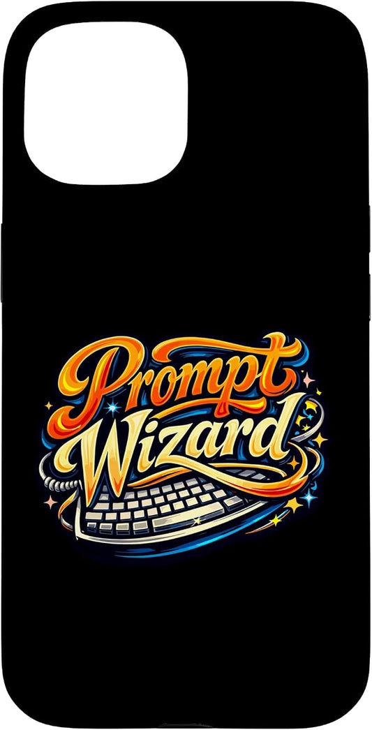 Prompt Wizard AI Retro Keyboard Case for iPhone 15 by Unknown