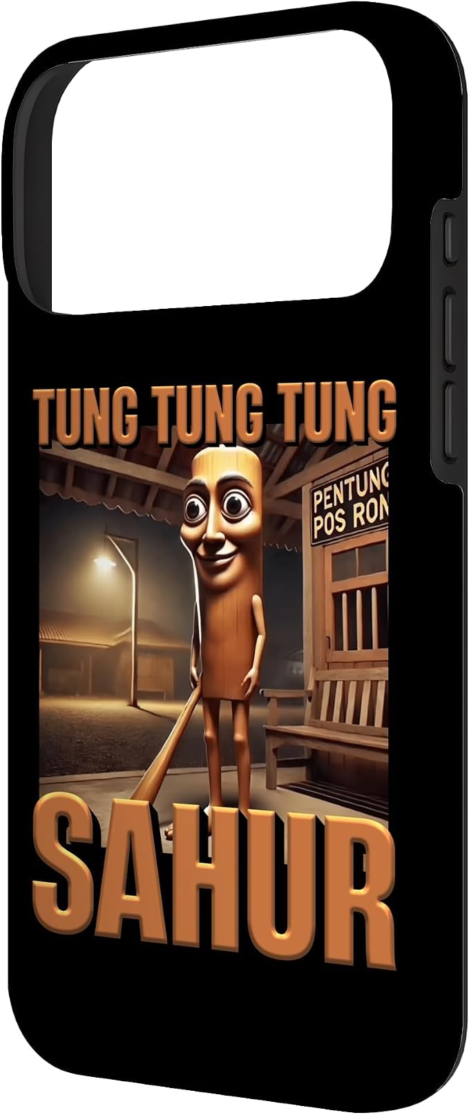 Internet Hilarious Meme AI Character Tung Tung Tung Sahur Case for iPhone 17 Pro Max - Image 2