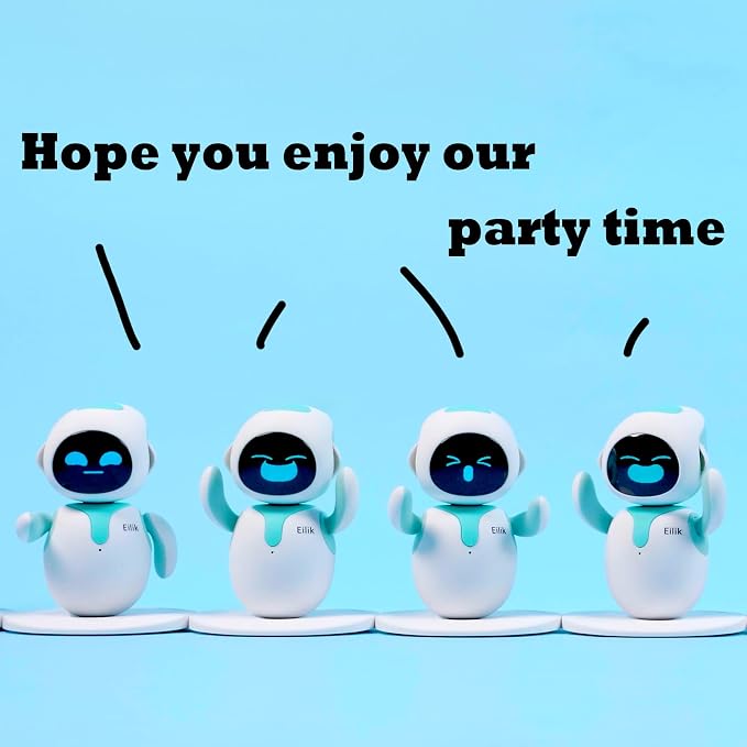 ENERGIZE LAB Eilik – Cute Robot Pets for Kids and Adults, Your Perfect Interactive Companion at Home or Workspace, Unique Gifts for Girls & Boys. - Image 5