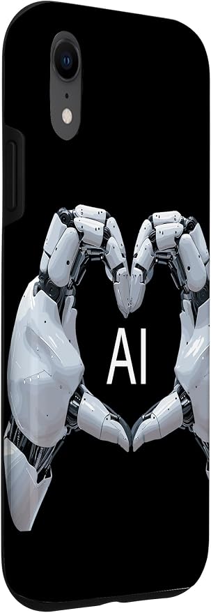 iPhone XR Love AI, Artificial Intelligence, robot hands Case - Image 3
