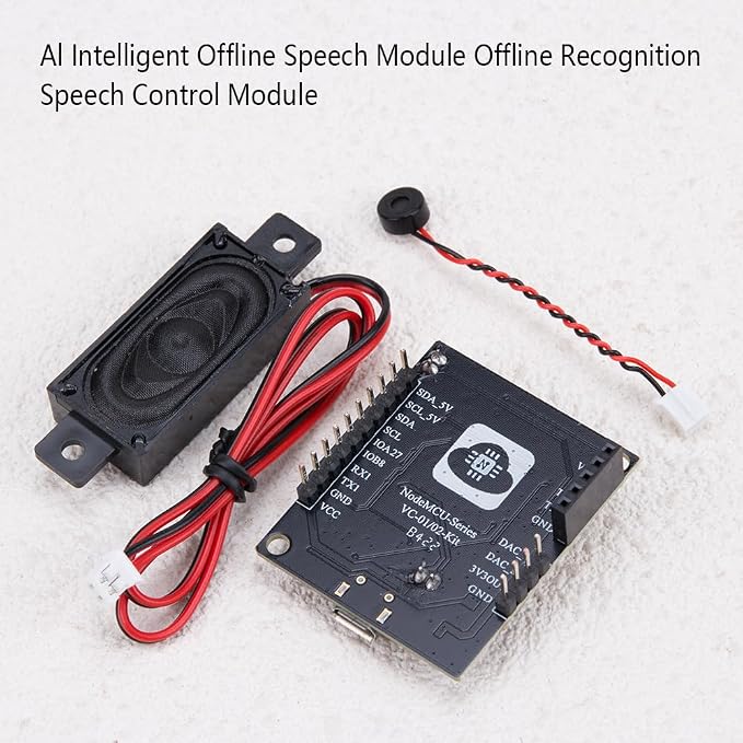 1Pcs VC-02-Kit Voice Control Module Intelligent Offline Speech Module for Smart Home Devices & Lighting Voice Recognition Development Board - Image 6