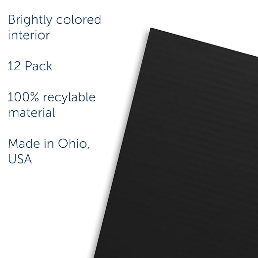 Flipside Products 18”x 48” Black Study Carrel, Privacy Boards, Student Privacy and Focus Booth for The Classroom, Desk Divider Cubby for Tests, Made in USA - 12 Pack - Image 5