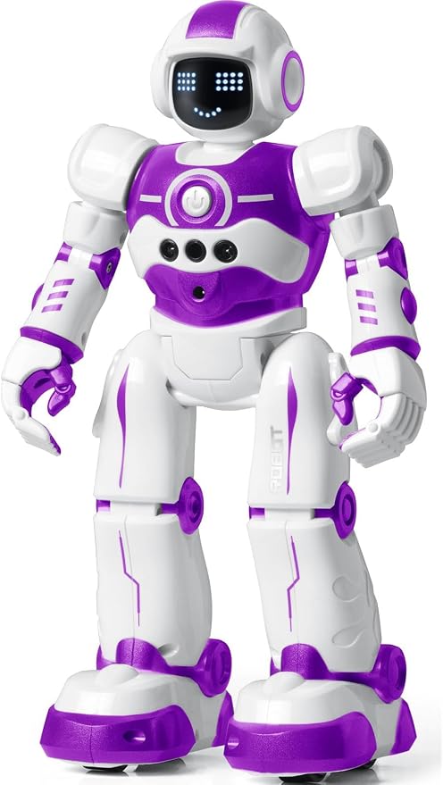 Robot Toys for Kids,Programmable Remote Control Smart Walking Dancing Robot Toy with Gesture & Sensing for Age 4 5 6 7 8 9 10 Year Old Boys Girls for Birthday Present,Purple by EduCuties