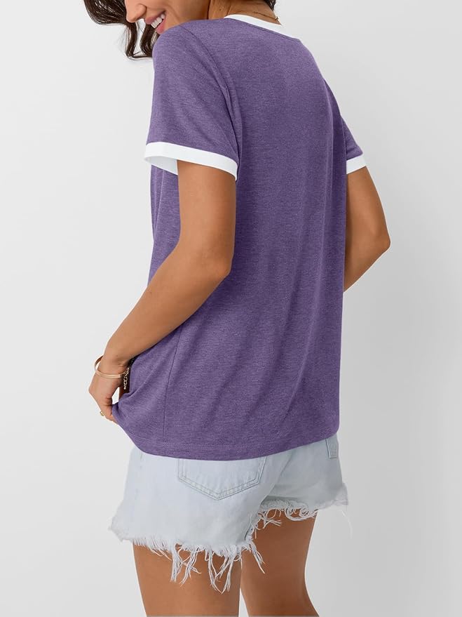 AUTOMET Womens Short Sleeve T-Shirts Summer Tops Casual Soft Tunic V Neck Basic Workout Clothes Spring Fashion Outfits 2026 - Image 3