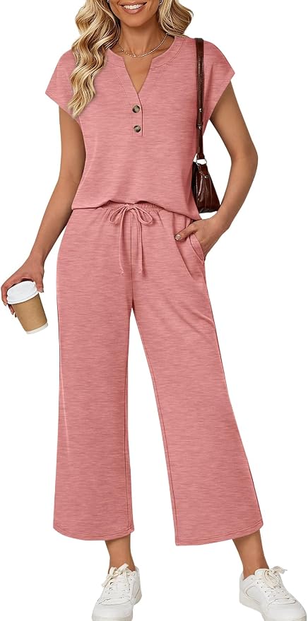 LILLUSORY Two Piece Lounge Sets for Women Vacation Beach Travel Airport Fall Outfits Casual Cruise Fashion 2026 by Lillusory
