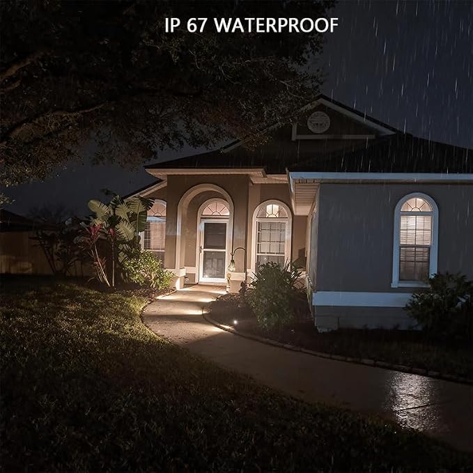Smart Landscape Spotlights,Solar Low Voltage IP67 Waterproof Outdoor Spot Lights Compatible with APP/Remote Control Color Changing Lights for Yard Garden Pathway Lawn Tree Festival 2pack - Image 7
