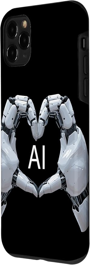 iPhone 11 Pro Love AI, Artificial Intelligence, robot hands Case - Image 2