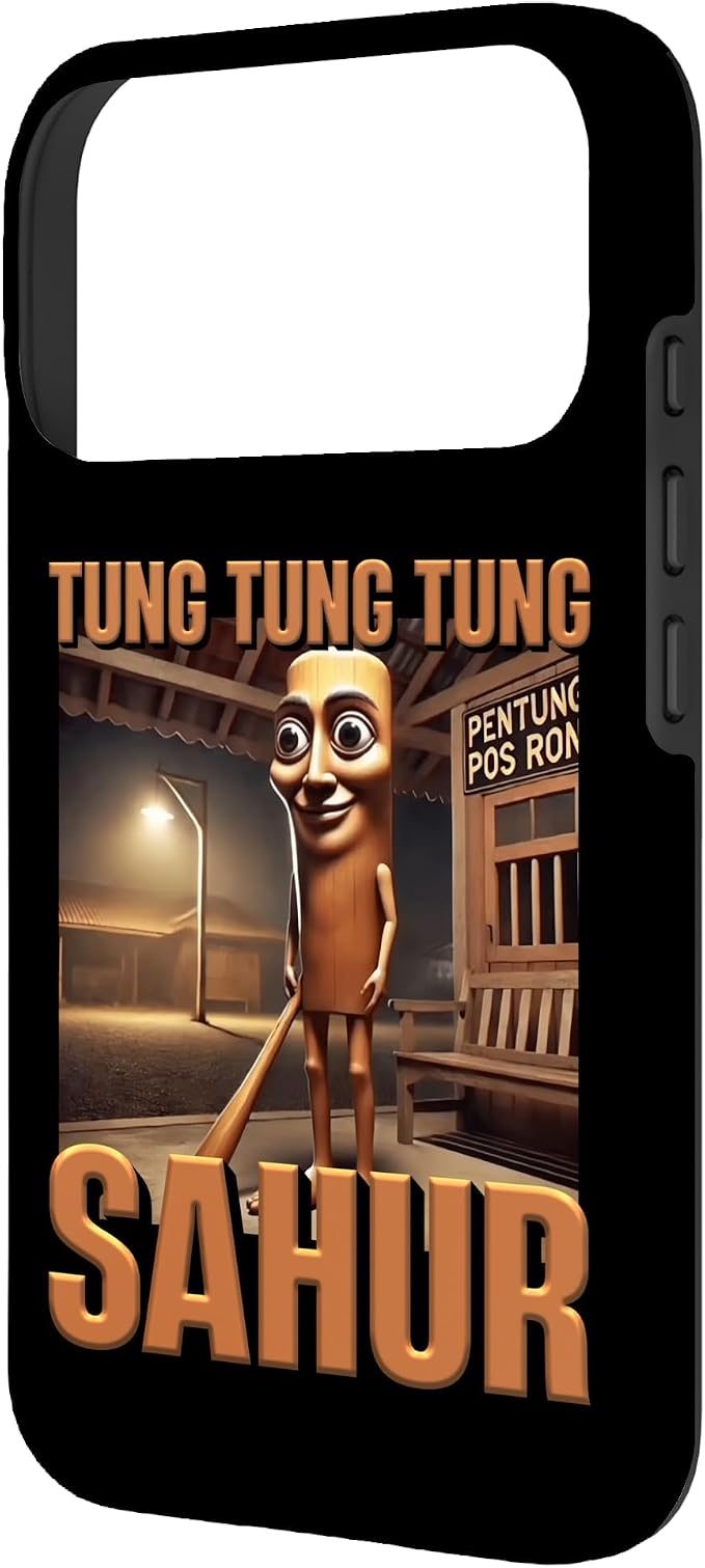 Internet Hilarious Meme AI Character Tung Tung Tung Sahur Case for iPhone 17 Pro - Image 2