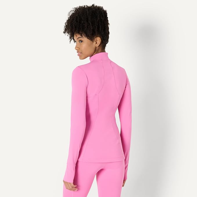 Amazon Essentials Women's Active FormFlex Buttery Soft Slim Fit Quarter Zip Long Sleeve Pullover Jacket - Image 2