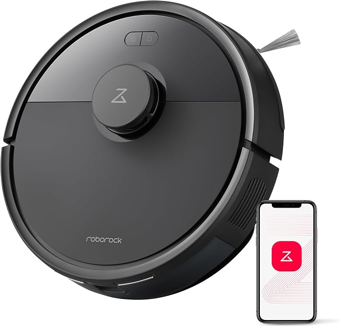 roborock Q7 L5 Robot Vacuum and Mop Combo, 8,000Pa Suction | Upgraded from Q5 Pro, Dual Anti-Tangle System, LiDAR Navigation, Multi-Level Mapping, Self-Charging Robotic Vacuum, Black by Unknown