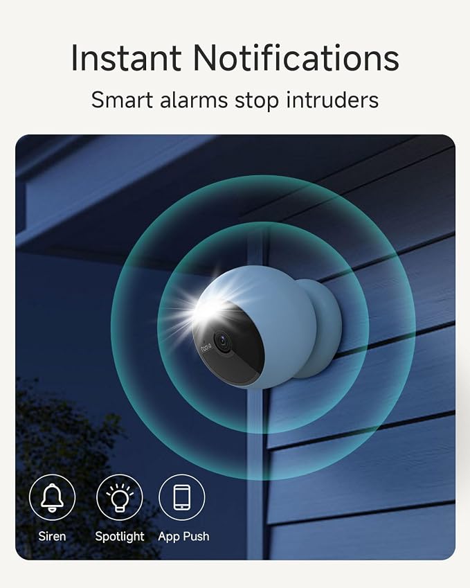 Noorio 2MP Security Cameras Wireless Outdoor Battery Powered Camera Surveillance Exterieur for Home, Color Night Vision, AI Motion Detection, 2.4G WiFi, IP66, 32GB Local Storage, 2-Way Audio (2 Pack) - Image 5