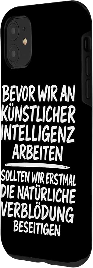Fix Stupidity First – AI Can Wait Case for iPhone 11 - Image 2