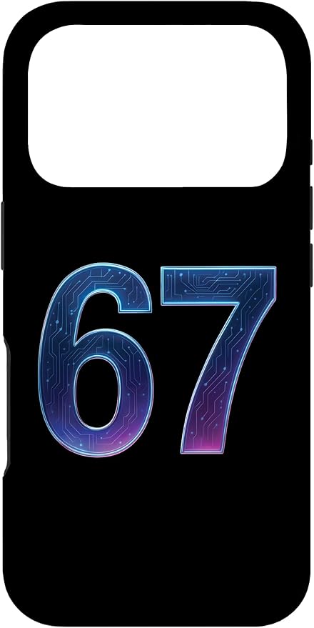 67 Meme Ai Quantum Number 67th Six Seven Tech Digital Future Case for iPhone 17 Pro by Unknown