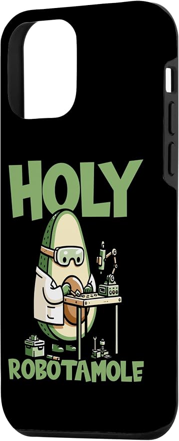 iPhone 12 mini Robots Artificial - Ai Robotics Avocado Holy Robotamole Case - Image 2