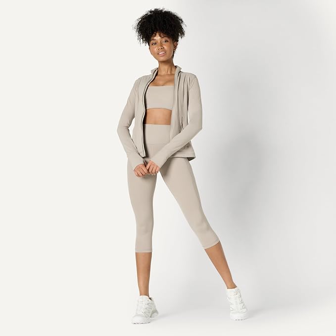 Amazon Essentials Women's Active FormFlex Buttery Soft Slim Fit Quarter Zip Long Sleeve Pullover Jacket - Image 3
