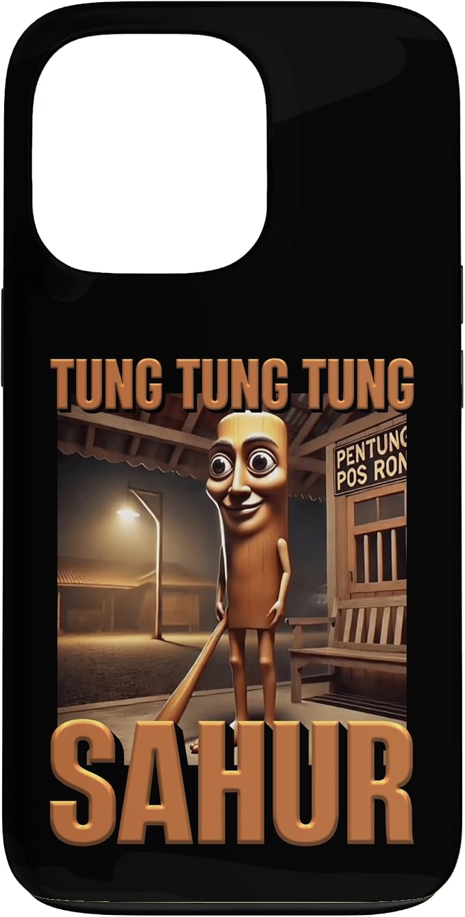 Internet Hilarious Meme AI Character Tung Tung Tung Sahur Case for iPhone 13 Pro by Unknown