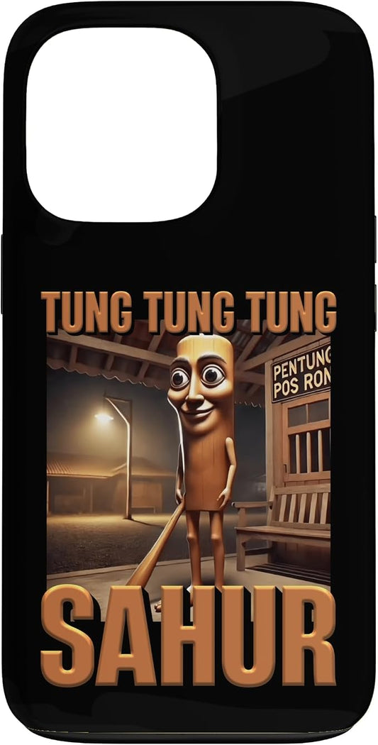 Internet Hilarious Meme AI Character Tung Tung Tung Sahur Case for iPhone 13 Pro by Unknown