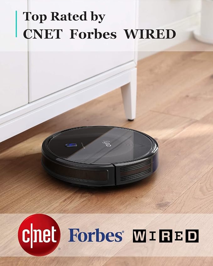 eufy 11S MAX Robot Vacuum Cleaner, Super Thin, Quiet | Self-Charging, Easy to use, Cleans Hard Floors to Medium-Pile Carpets, Black - Image 2